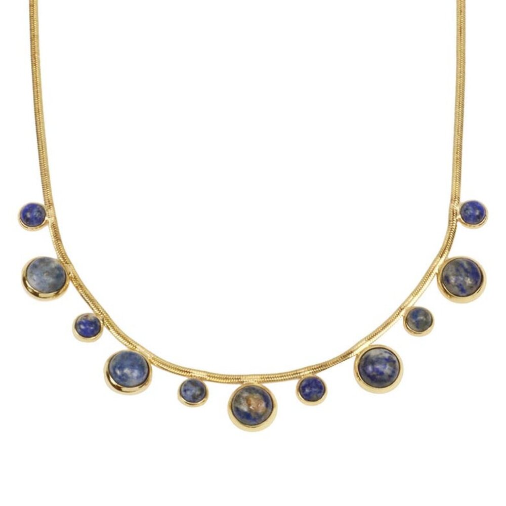 Necklace 14kt Gold Lapis Lazuli Royal Blue Gold